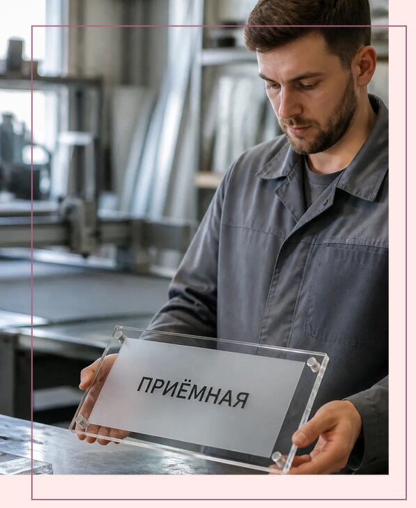 Таблички из оргстекла на заказ в Сорочинске от 4028 р. | Аванза-Срч
